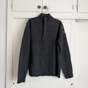 Fjallraven Varmland Wool T-Neck Sweater - Gray